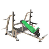 Скамья для жима наклонная нерегулируемая со страховочными упорами ProfiGym BP - 002