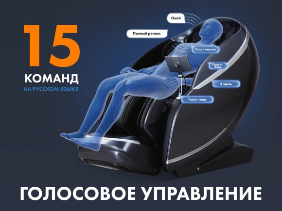 Массажное кресло Fujimo GURU F700 Серый Массажное кресло Fujimo GURU F700 Серый