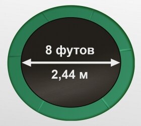 Батут премиум Arland 8FT с внутренней страховочной сеткой и лестницей (Dark green) Батут премиум Arland 8FT с внутренней страховочной сеткой и лестницей (Dark green)