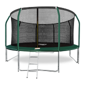 Батут премиум Arland 14FT с внутренней страховочной сеткой и лестницей (Dark green) Батут премиум Arland 14FT с внутренней страховочной сеткой и лестницей (Dark green)