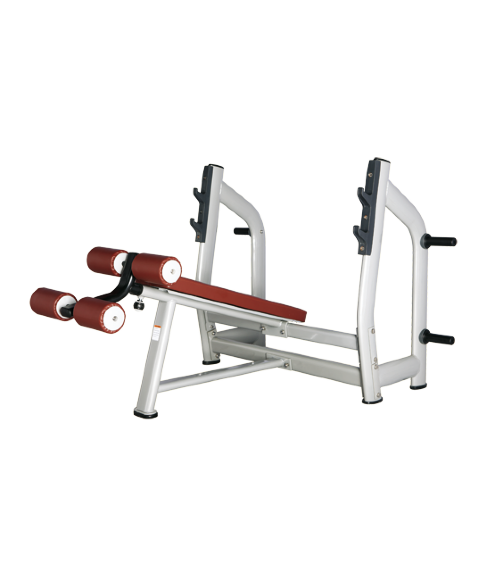 Скамья для жима с отрицательным наклоном Bronze Gym H-024 (КОРИЧНЕВЫЙ)